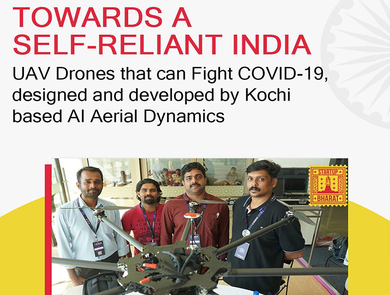 Drones used  to monitoring and spraying sanitizers . AI intelligent UAV drone used to fight against Covid-19  Pandemic.  